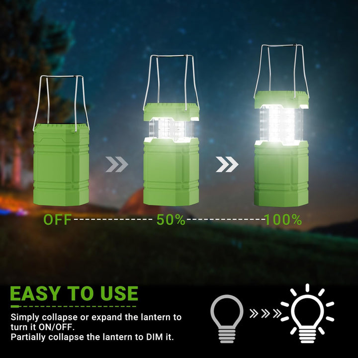 LED Campinglampe Solar, Wasserdicht LED Camping Laterne, Notfallleuchte mit Handkurbel, Eingebaute 3