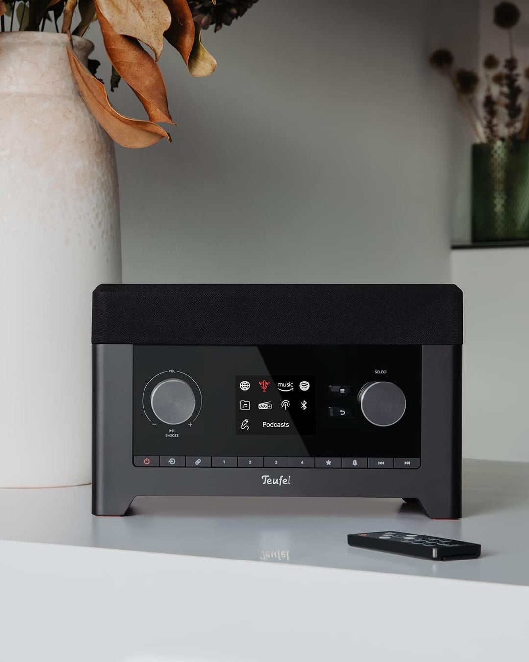 Teufel Radio 3SIXTY DAB+ Internet Radio Stereo Lautsprecher Musik 360-Grad-Sound Dank Dynamore Bluet