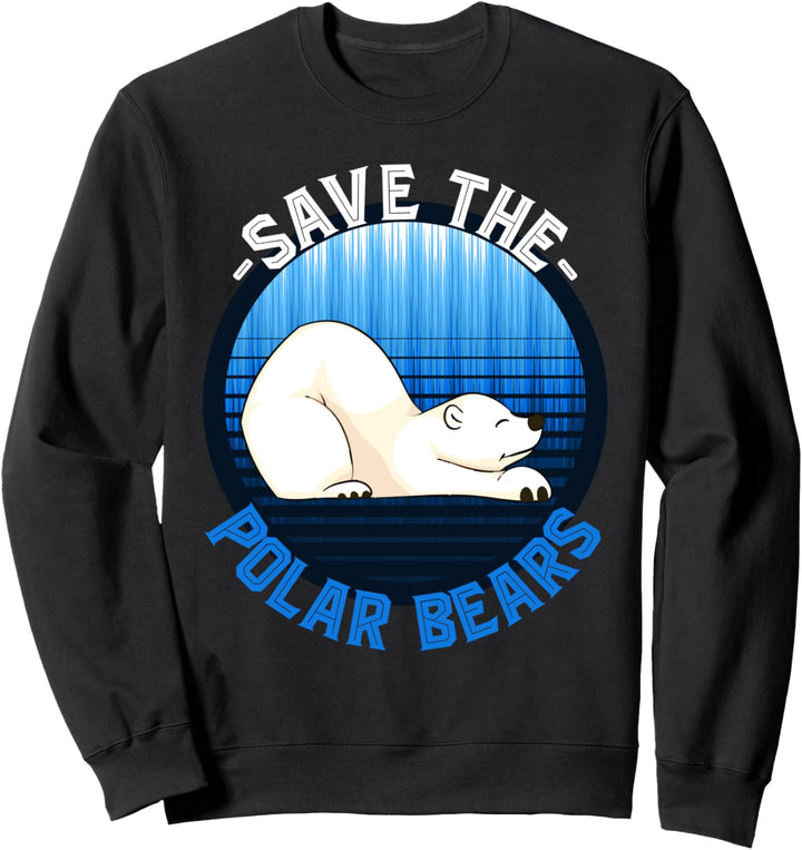 Arktis Tier Polarbär Tierschutz Klimawandel Eisbär Sweatshirt