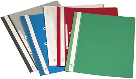 Durable Sichthefter mit Abheftschieber, überbreit, grün, 25er Packung, 258005, grün