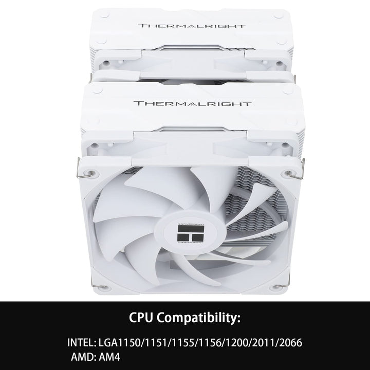 Thermalright Peerless Assassin 120 White CPU Cooler, 6 tubos de calor, doble ventilador de TL-C12W P