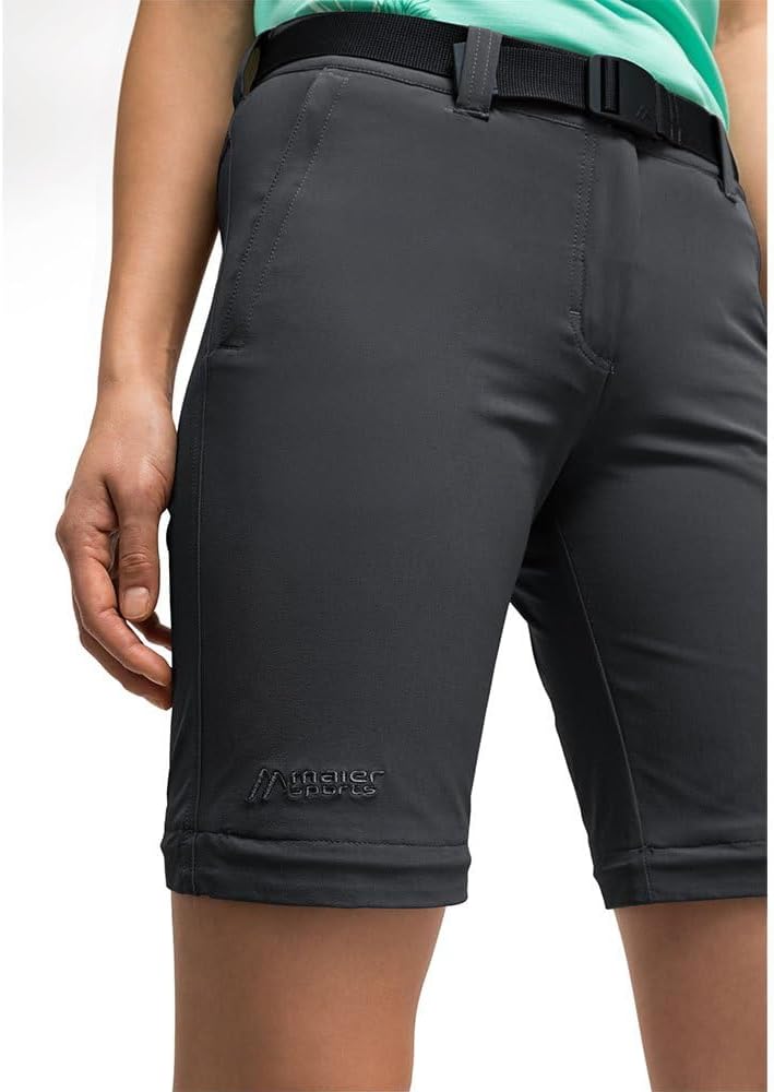 Maier Sports NATA 2, Damen Wanderhose, Wasserabweisende Zipp-Off-Outdoorhose für Trekking und Hiking