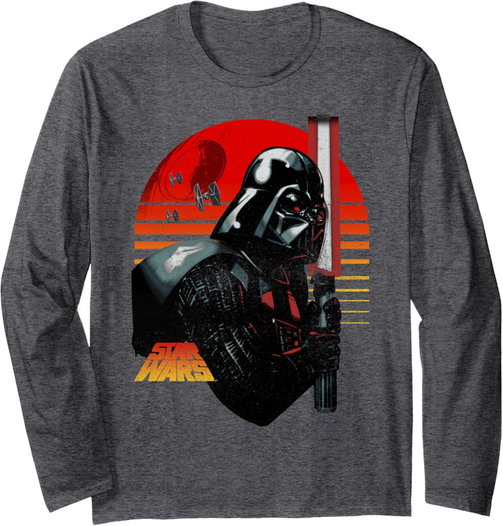 Star Wars Darth Vader Lightsaber Both Hands Poster Langarmshirt