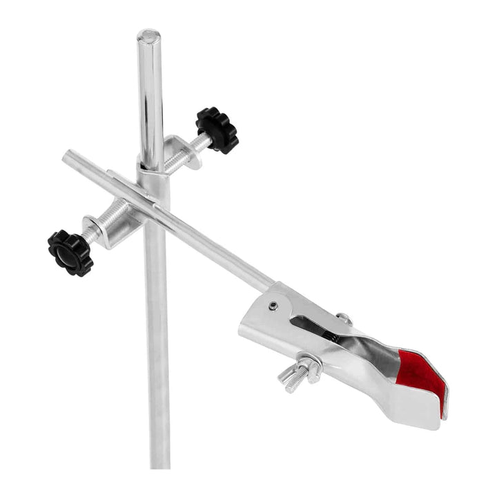 Steinberg Systems SBS-LS-300 Laborstativ mit Klemme, Muffe und 2 Ringen Standfläche 21,2 x 13,7 cm L