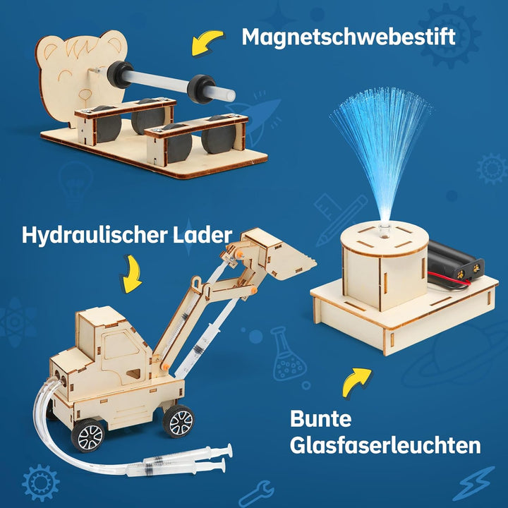 Experimente für Kinder ab 8 9 10 11 12 13 14, Elektronik Baukasten, Experimentierkasten, Elektro Bau