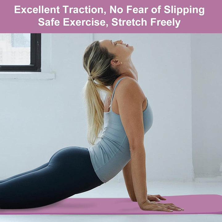 Foldable Yoga Mat - TPE Exercise Pilates Mat - Yoga Matte - Fitnessmatte - 183 x 61 cm, 5 mm Dick, S