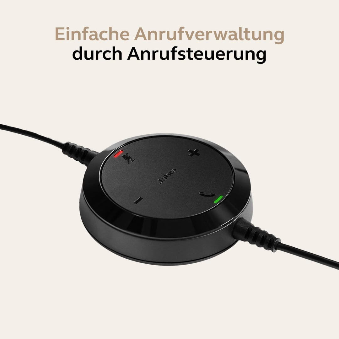 Jabra Evolve 20 UC Stereo Headset – Unified Communications Headphones for VoIP Softphone with Passiv