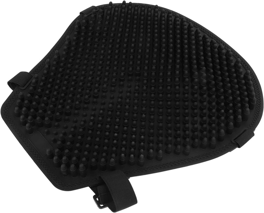 Motorrad-Gel-Sitzkissen, Universelle Abkühlung, Stossdämpfung, Druckentlastung, Schwarzer Sitzbezug