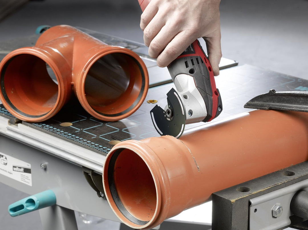 kwb AKKU-TOP Multitool Sägeblätter - Koffer-Set, 7-teilig, inkl. Tauchsägeblatt, Linienschneider und