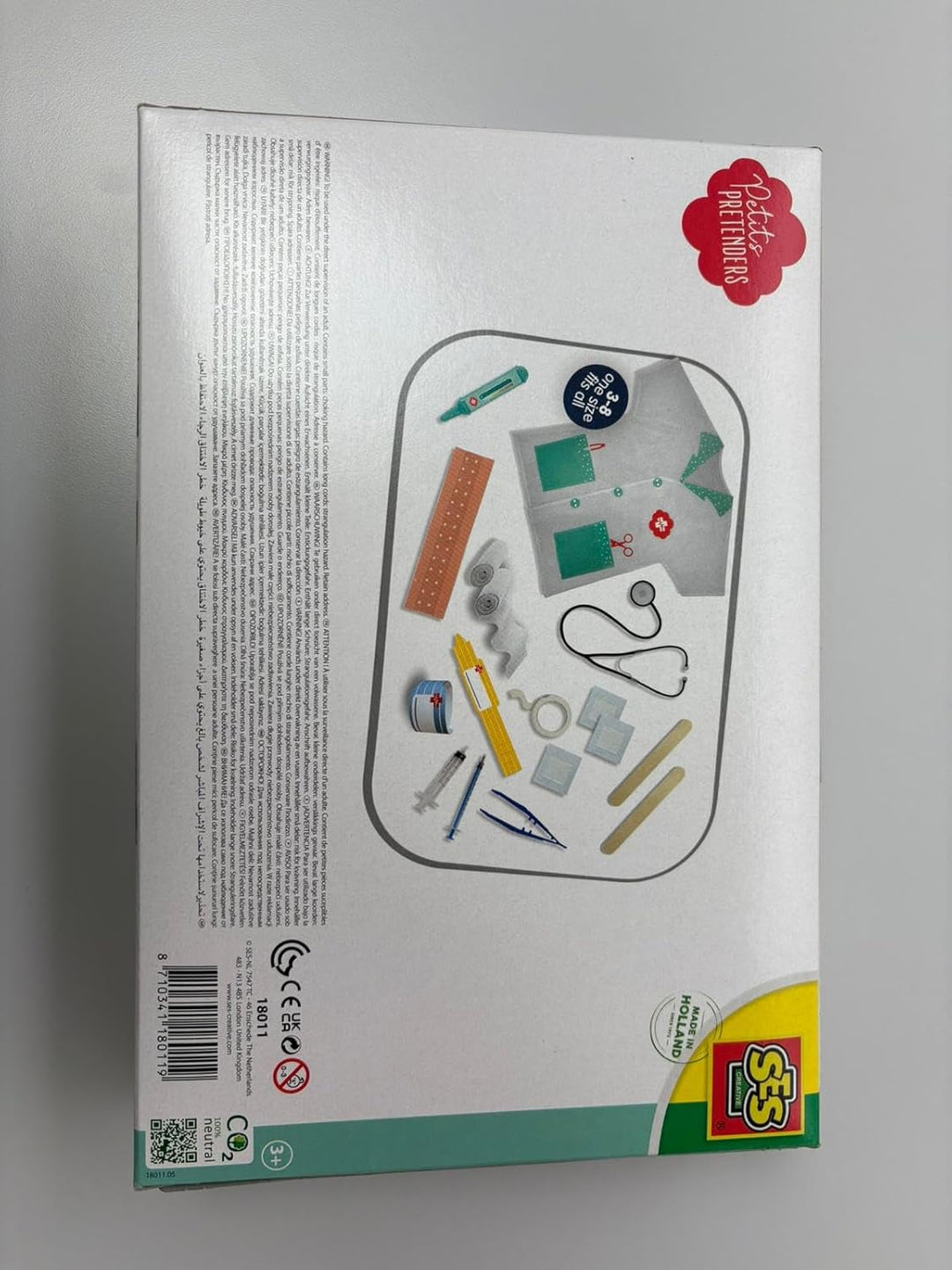 SES Creative 18011 Mega Doktor Set für Kinder - Interaktives Rollenspiel und Lernspielzeug Mega Arzt
