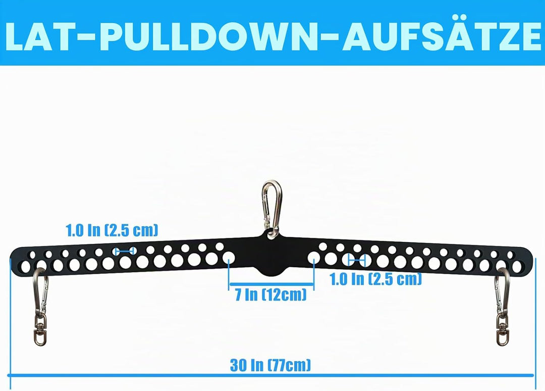 KORIKAHM Multi-Grip LAT Pull Down Bar für Home Gym Fitness, Spreizplatte LAT Pulldown Aufsätze für P