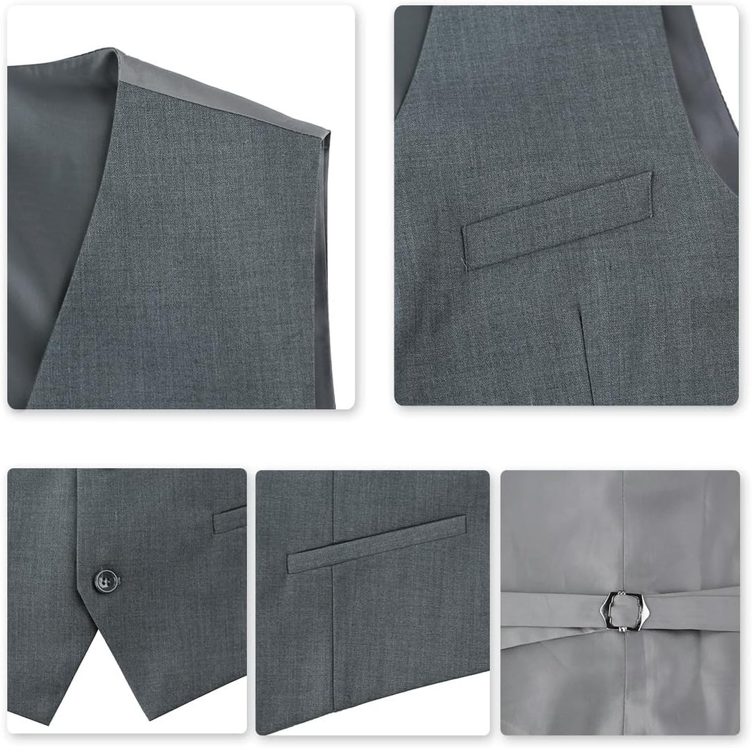 YOUTHUP Herren Anzug Slim Fit 3 Teilig Anzüge für Hochzeit Business Herrenanzug Sakko Anzughose West