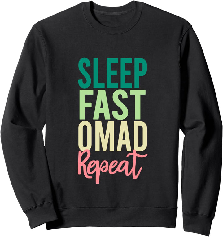 Intermittent Fasting OMAD Funny Retro Gift Sweatshirt