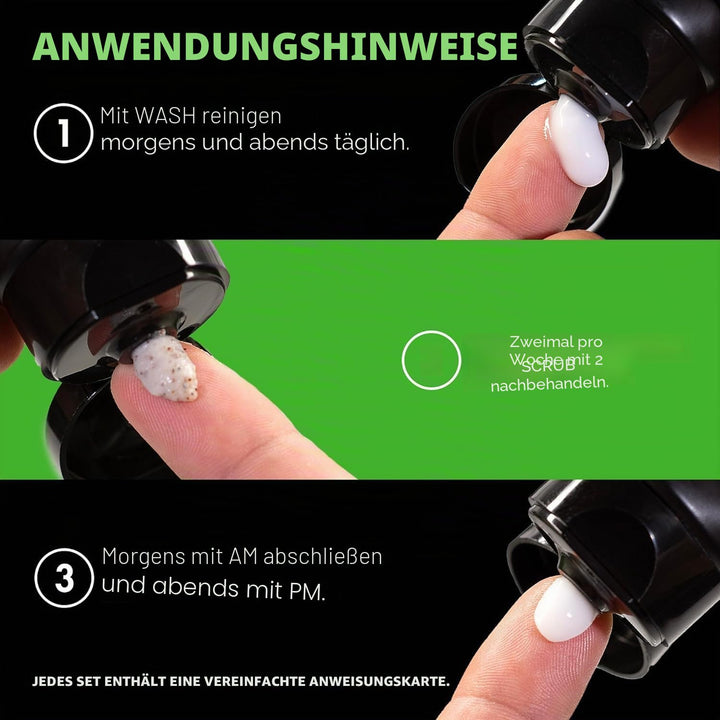 Tiege Hanley Herren-Hautpflegesystem – Stufe 1,Herren-Routine-Produkt-Set: Gesichtsreinigung, Morgen