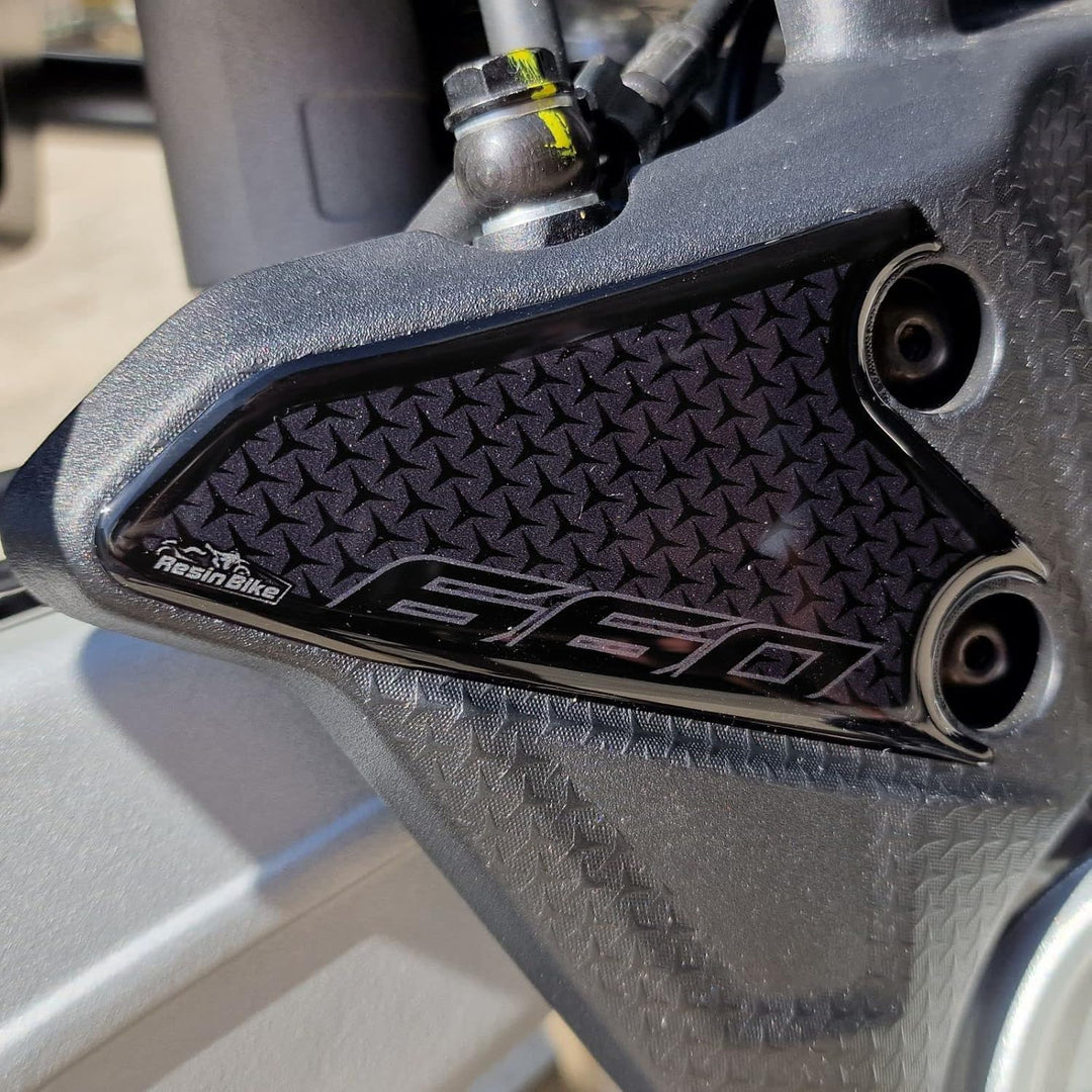 Resin Bike Aufkleber für Motorrad Kompatibel mit Aprilia Tuareg 660 2022 Acid Gold. Schutz vor Stöss