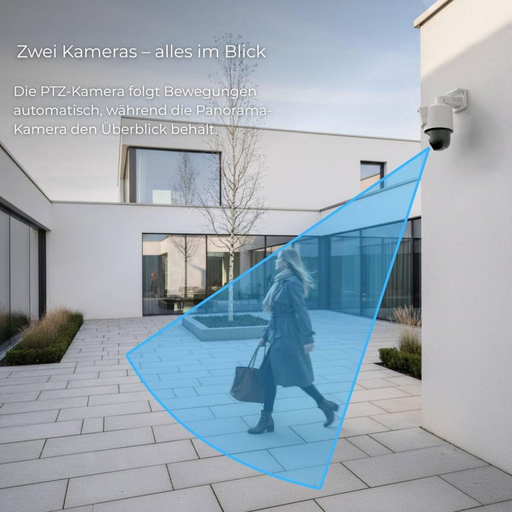 HiLook by HIKVISION Überwachungskamera aussen 4MP Smart Hybrid Light, LAN/PoE kabelgebunden, Outdoor