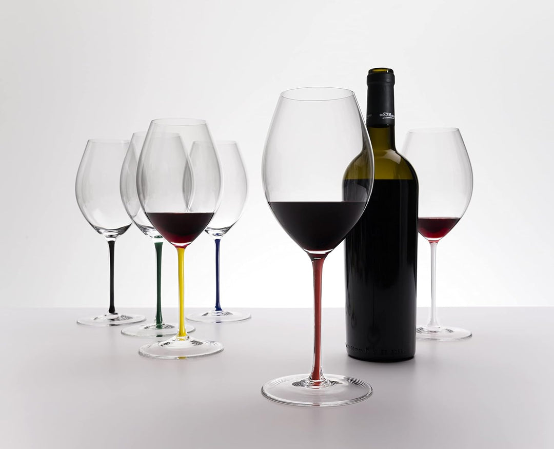Riedel Fatto A Mano Old World Syrah Weinglas, Blau Syrah Blau, Syrah Blau