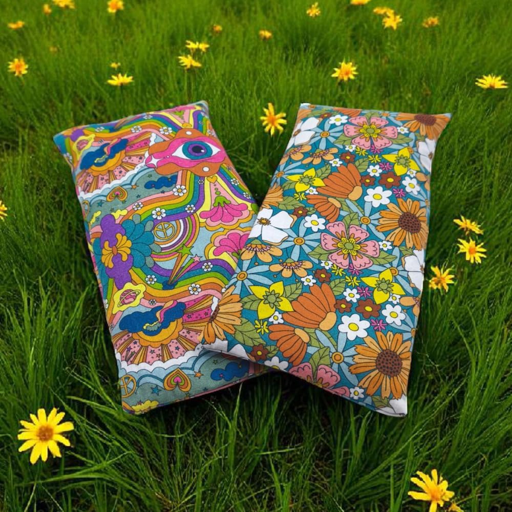 Augenkissen Yoga Pack 2 - Hippie | Lavendel Samen und Reis | Yoga, Meditation, Entspannung, für Ihre