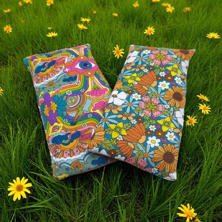 Augenkissen Yoga Pack 2 - Hippie | Lavendel Samen und Reis | Yoga, Meditation, Entspannung, für Ihre