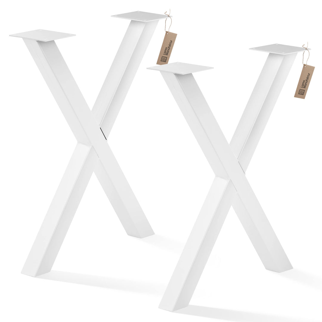 LAMO Manufaktur Tischbeine für Esstisch | Schreibtisch, Mark Light | Vierkantprofil 60x60 mm, Tischg