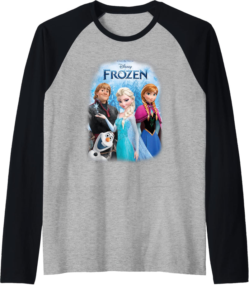 Frozen Poster With Elsa, Anna, Kristoff And Olaf Raglan