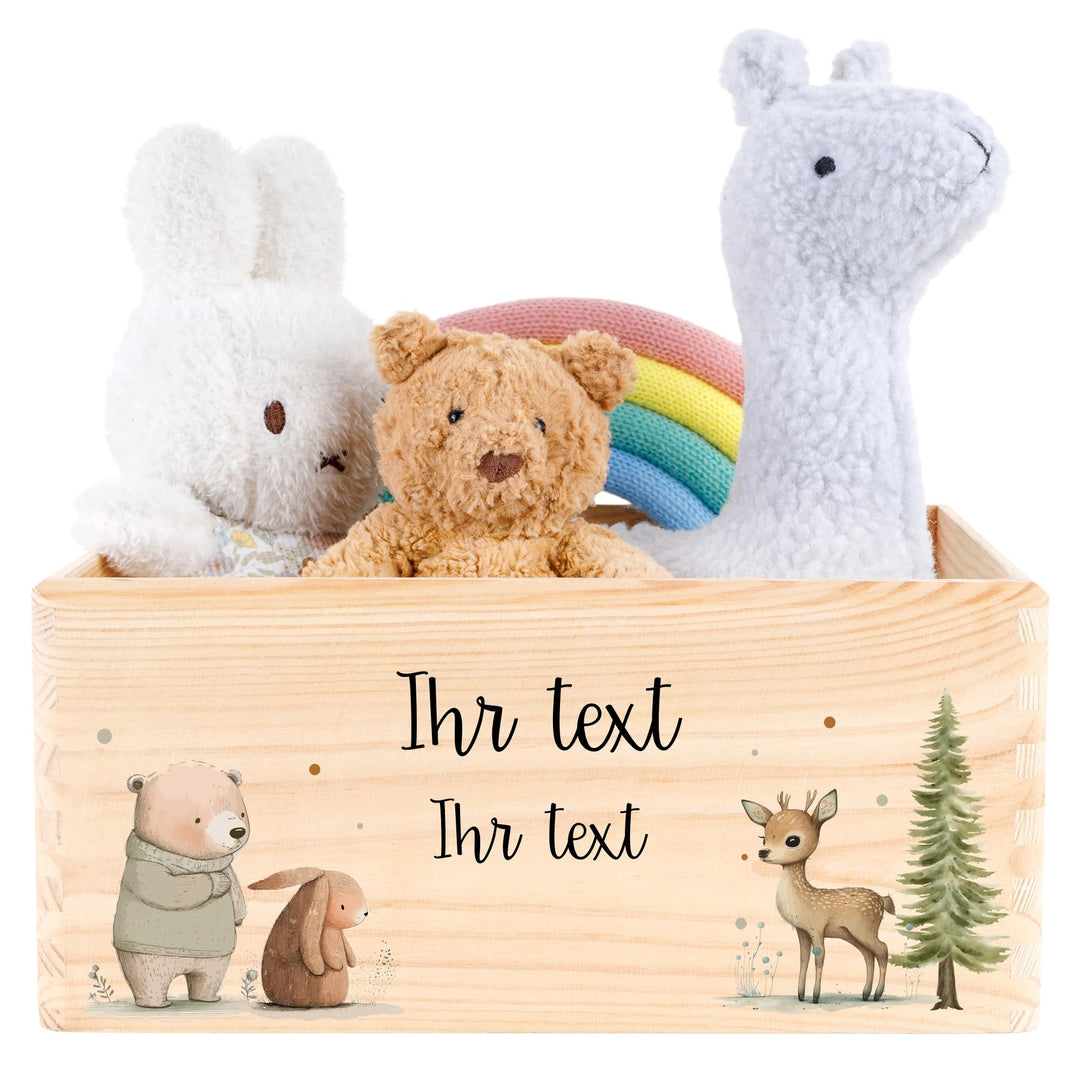 Creative Deco Personalisierte Geschenke Baby Holzkiste Spielzeugkiste mit | Wunschnamen | Spielzeug