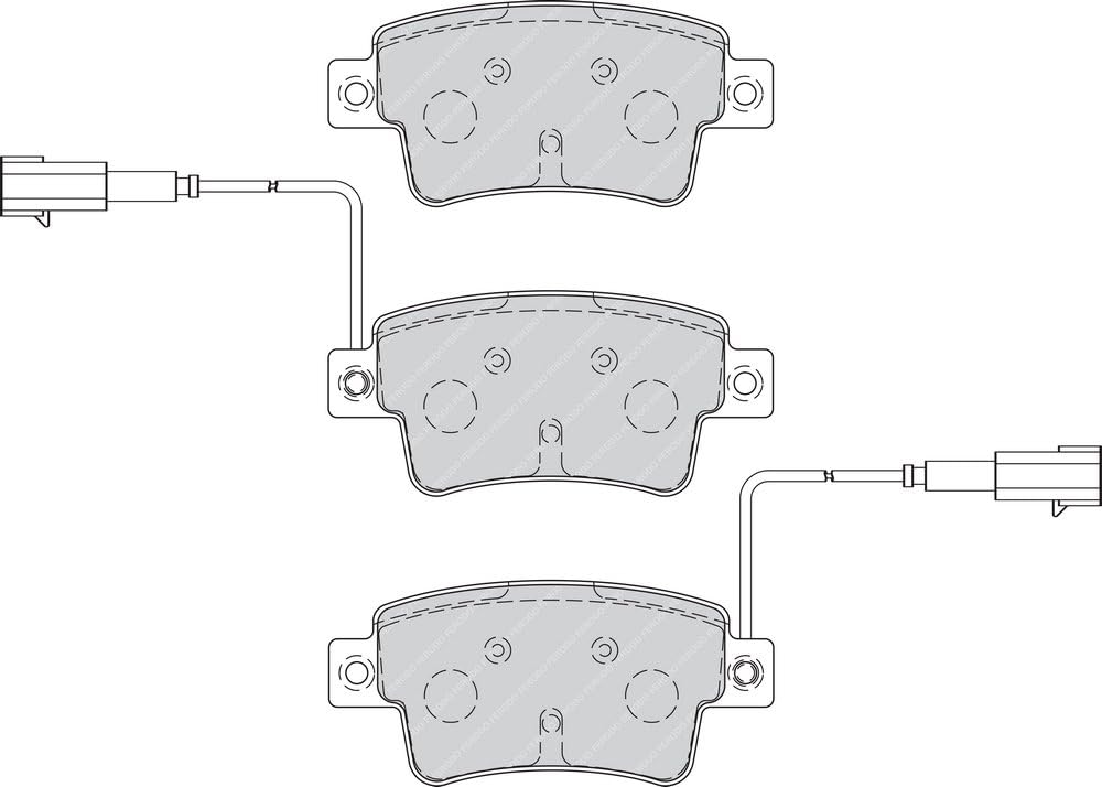 Ferodo FDB4325 PREMIER Bremsbelagsatz, Scheibenbremse - (4-teilig) - (4 Stück)