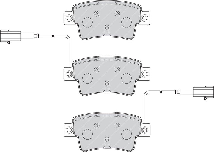 Ferodo FDB4325 PREMIER Bremsbelagsatz, Scheibenbremse - (4-teilig) - (4 Stück)