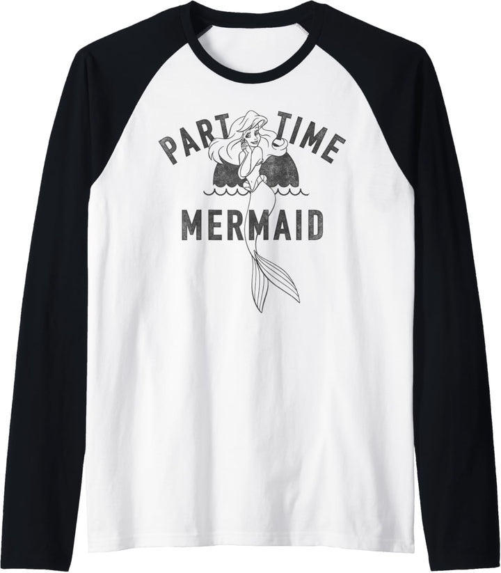 Disney The Little Mermaid Ariel Part Time Mermaid Raglan