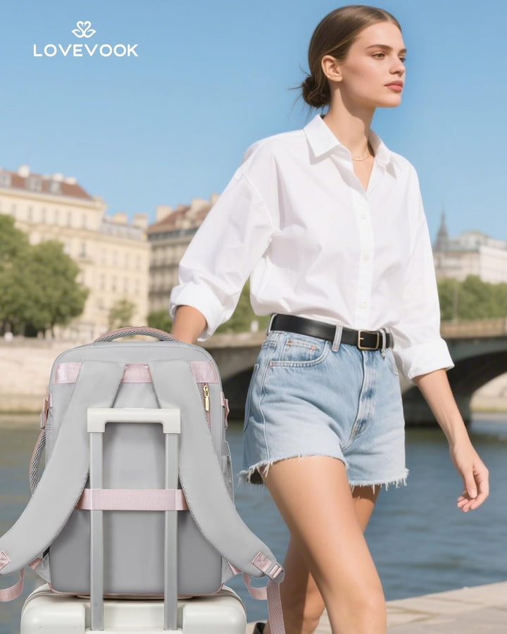 LOVEVOOK Ryanair Handgepäck 40x30x20, Handgepäck Rucksack Tasche, Reiserucksack Damen, Carry On Hand