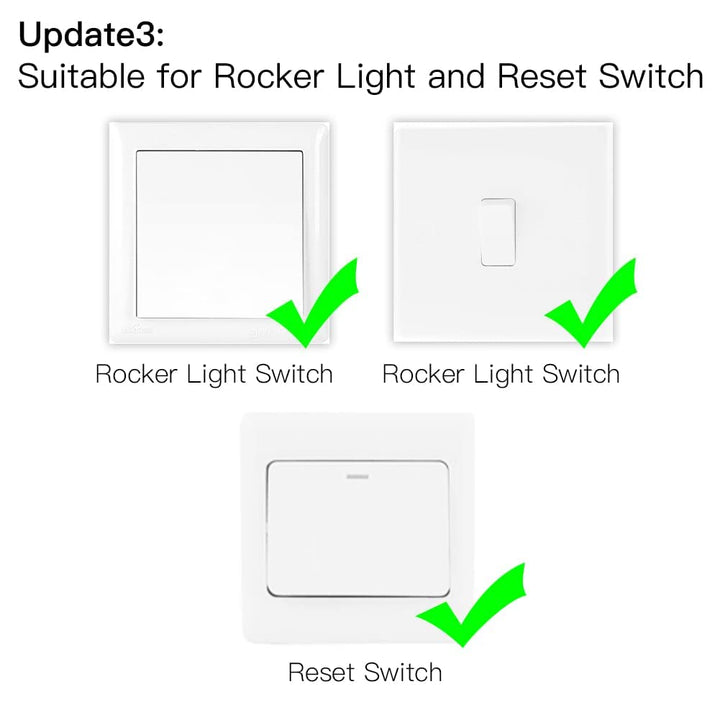 MoesGo Wlan 2.4GHz Smart Alexa Lichtschalter Unterputz Funk Relais, Wireless RF433 Light Switch Modu