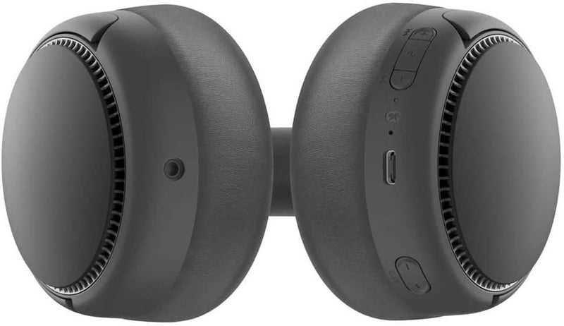 Panasonic RB-M500BE-K Bluetooth Over-Ear Kopfhörer - Sprachsteuerung, Bass Reactor, 30 Stunden Akkul