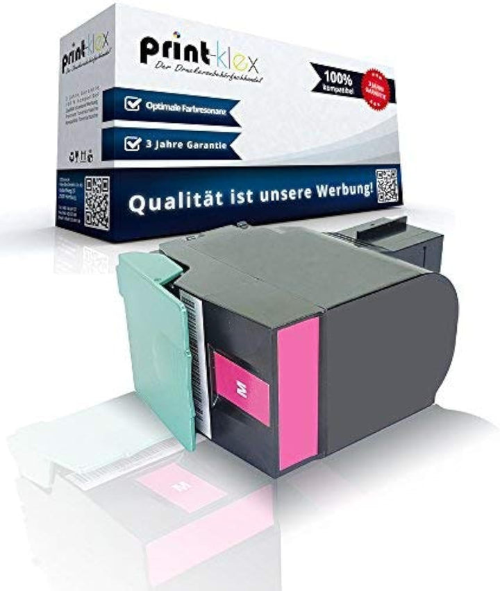 Print-Klex Tonerkartusche kompatibel für Lexmark CX317 CX317dn CX417de CX517de 71B20M0 71B0030 Rot M