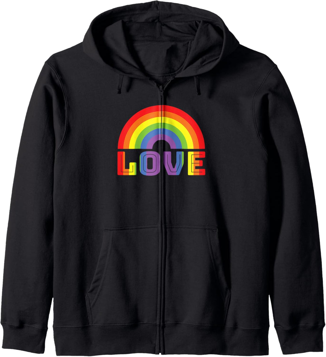 Liebe LGBT Regenbogen Homosexuell Lesben Bi Trans Stolz Kapuzenjacke