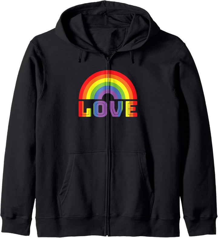 Liebe LGBT Regenbogen Homosexuell Lesben Bi Trans Stolz Kapuzenjacke