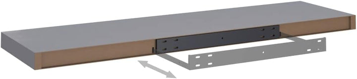 FIRBNUS Floating Wall Shelf 90x23,5x3,8 cm Schweberegal Hängeregal Regale Wandregale Regalboden Rega