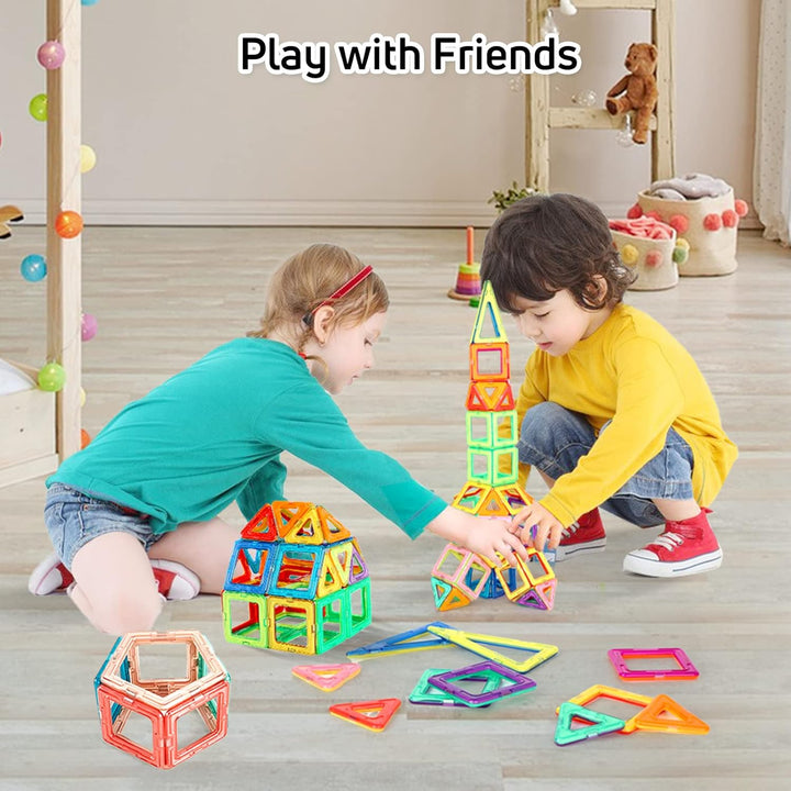 mysoler Magnetische Bausteine 48 Teile Magnet Spielzeug Kinder DIY Magnetspielzeug Magnet Spielzeug
