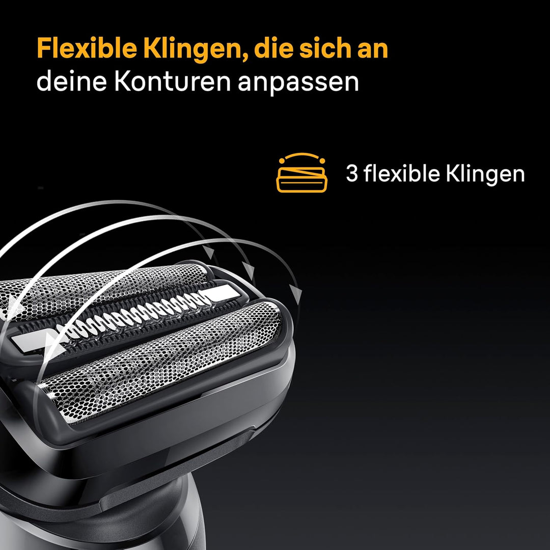 Braun Bundle mit Series 5 Rasierer Herren Elektrisch, Rasierapparat, Wasserdicht, Made in Germany, 5