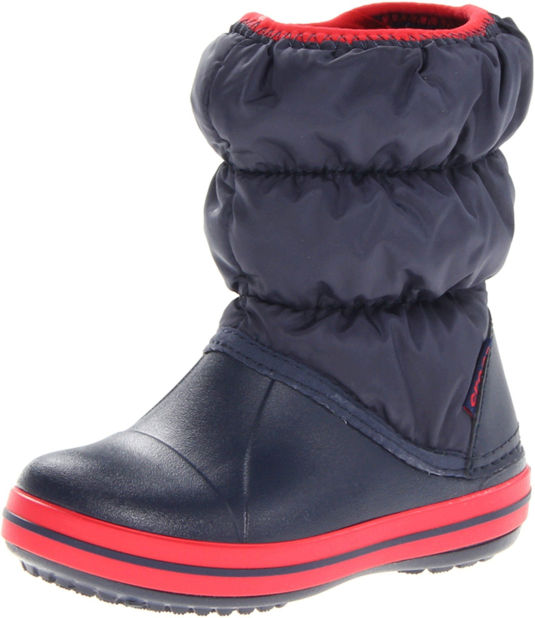 Crocs Unisex Kinder Winter Puff Boot KidsSchneestiefel 22/23 EU Marineblau Rot, 22/23 EU Marineblau