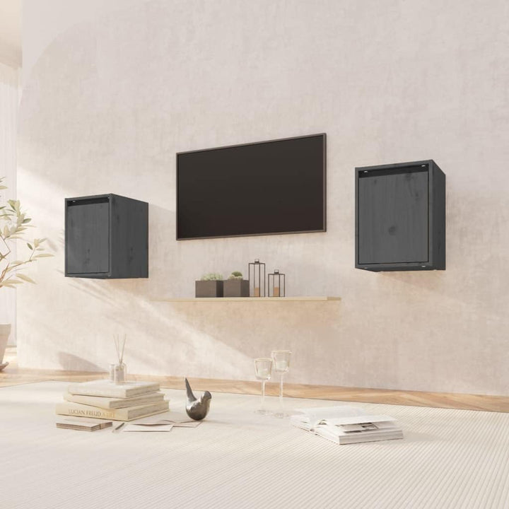 vidaXL 2X Wandschrank Hängeschrank TV Schrank Holzschrank TV Möbel Regal Aufbewahrung Wohnzimmer Büc