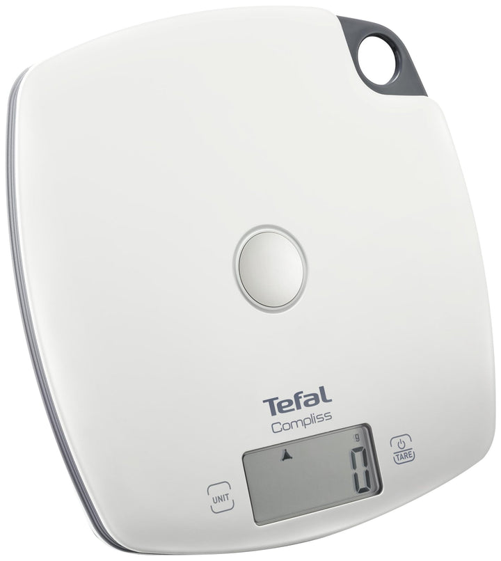 Tefal Küchenwaage, komplett, Präzision, 5 kg/1 g, Tara-Funktion, Weiss, BC1000V0