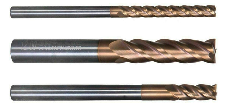 VHM Schaftfräser, Fräser überlang, Z=4, TiSiN beschichtet, NEU, 3-20 mm, extralang (20,0 x 70 x 150