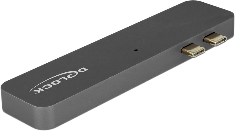 Delock USB C HUB für Macbook Pro mit 1x HDMI 4K / 1x Thunderbolt 3 / 1x USB C 3.1 mit PD / 2x USB 3.