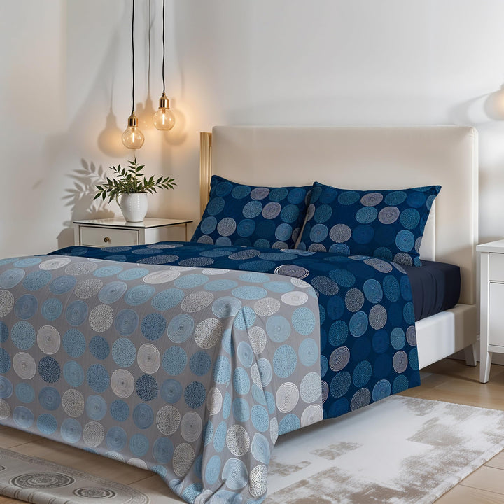 Italian Bed Linen MB Home Italy “Fantasy” Bettwäsche-Set, Ipnotic, Doppelbett Ipnotic Doppelbett, Ip