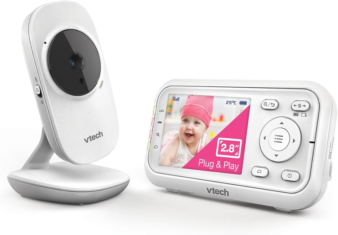 VTech Babymonitor VM3255 – Video-Babyphon mit beweglicher Kamera – Klarer Sound, 2,8" LCD-Farbbildsc