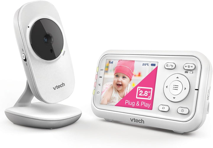 VTech Babymonitor VM3255 – Video-Babyphon mit beweglicher Kamera – Klarer Sound, 2,8" LCD-Farbbildsc