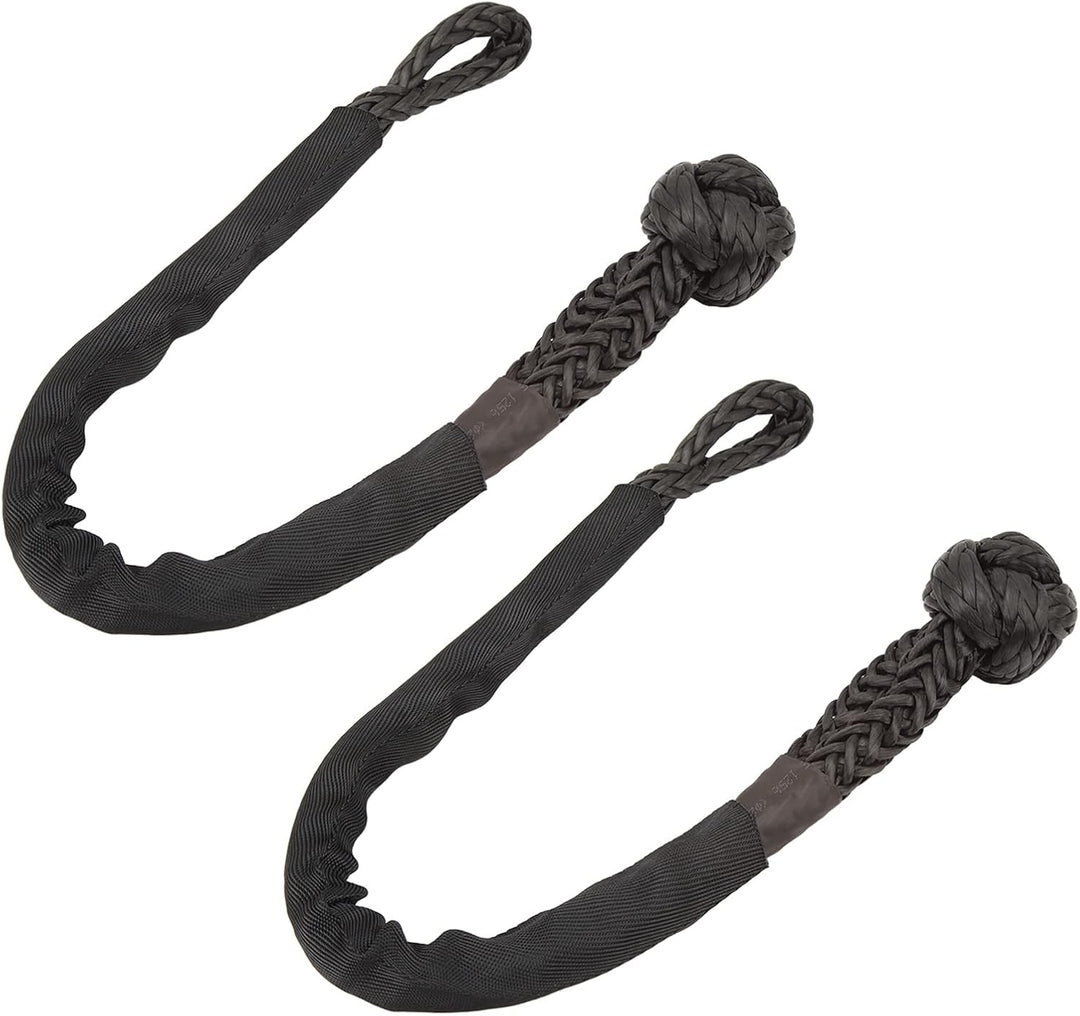 Weicher Schäkel, Seilschäkel, reissfest, tragbar, für SUV für Boot(Schwarz)