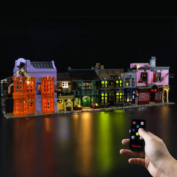 BRIKSMAX LED-Beleuchtungsset für Lego Harry Potter Winkelgasse, LED-Beleuchtungsset-Add-on für Lego