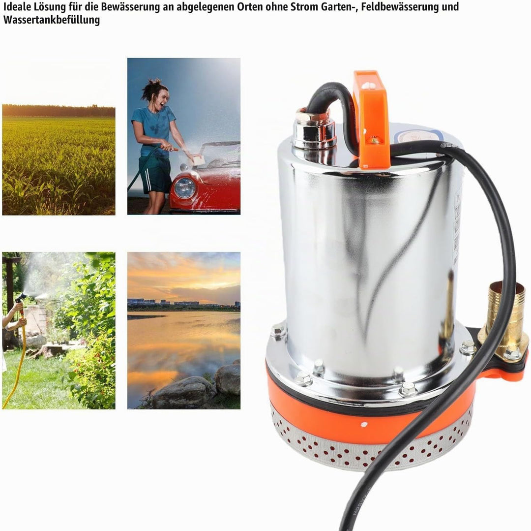 DC 12 V Tauchpumpe, Solar-Wasserpumpe, Kleine Batterie, Solar-Tauchwasserpumpe, Ideal für Bewässerun