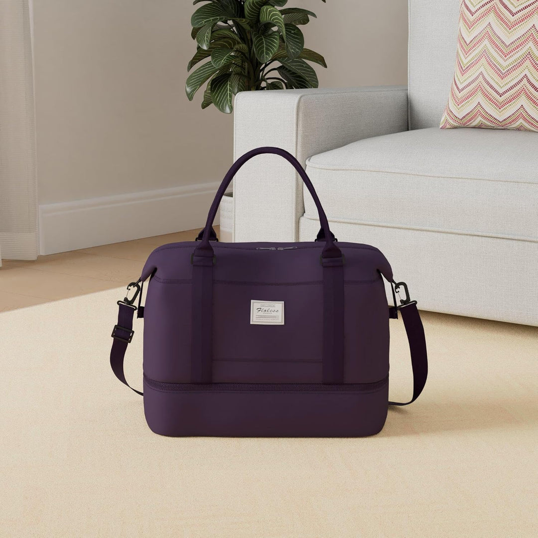 Reisetasche Damen Handgepäck Tasche Sporttasche Weekender Bag Schwimmtasche Wasserdicht Travel Bag D